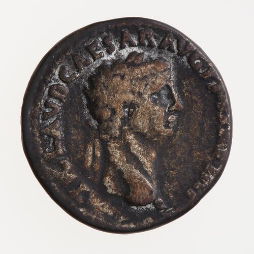 Coin - Plated Denarius, Emperor Claudius, Ancient Roman Empire, 41-54 AD