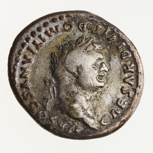 Coin - Denarius, Emperor Titus Flavius for Domitian, Ancient Roman Empire, 80 AD