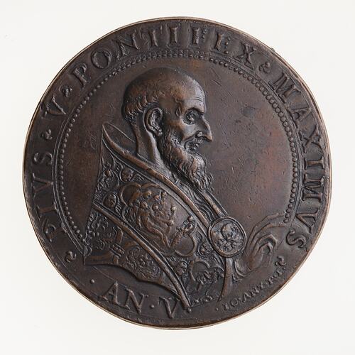 Electrotype Medal Replica - Pope Pius V