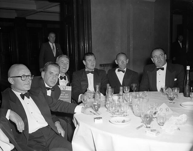 Sportsmen's Association, Men Sitting at a Table, Victoria, 08 Apr 1959