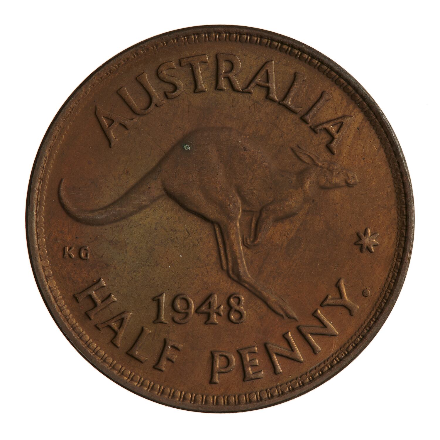 Proof Coin Halfpenny, Australia, 1948