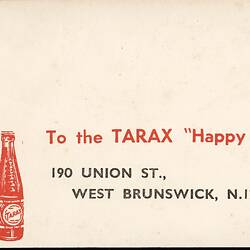 Invitation - GTV Channel 9, `Tarax Happy Show', 1957
