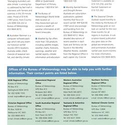 Brochure - Bureau Of Meteorology, 'Living With Drought', 1997