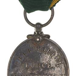 Medal - Territorial Force Efficiency Medal, King George V, Great Britain, Gunner Acting Corporal James Veitch Stewart, circa 1917