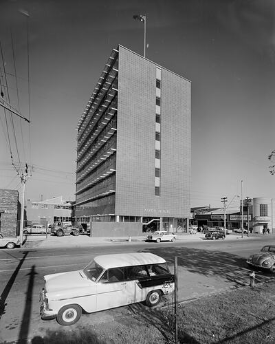 Standard Telephone & Cables Ltd, Exterior of Astor House, Victoria, 09 Oct 1959