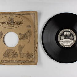 Disc Recording - Edison, Double-Sided, 'Suoni La Tromba E Intrepido' and 'Urna Fatale Del Mio Destino', Unknown Date