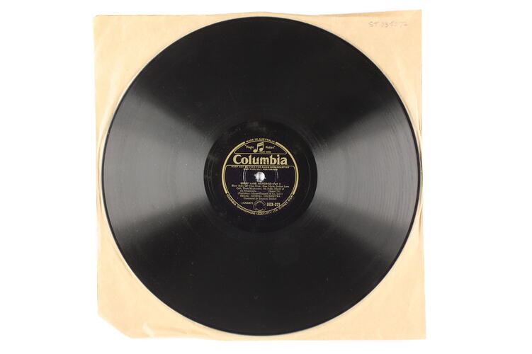 Disc Recording - Columbia, Double-Sided, 'Drury Lane Memories Part 1' & 'Drury Lane Memories Part 2', Unknown Date