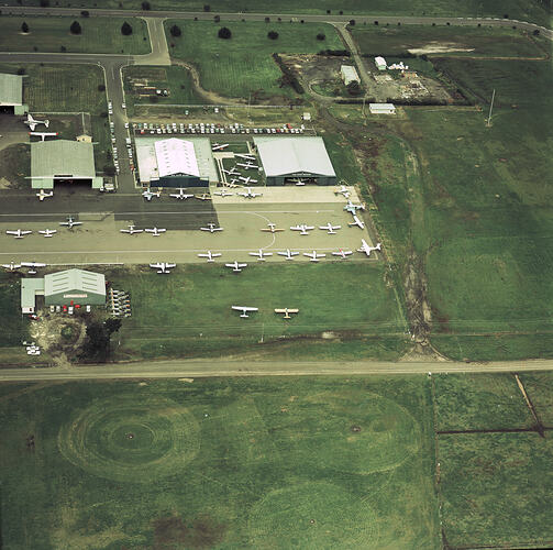 Colour aerial photograph of Moorabbin airport.