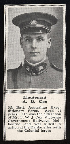 Newspaper cutting.