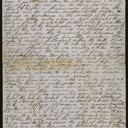 Letter - Robert Beckett, Voyage from England to Melbourne, Clipper Ship 'Underley', Dec 1866-Mar 1867