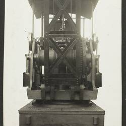 Photograph - A.T. Harman & Sons, Front View of a Rail-Mounted Excavator, circa 1923