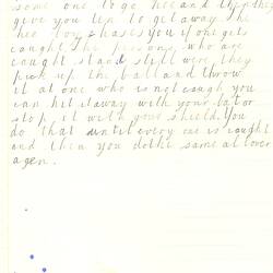 Document - Robert Sumpton, to Dorothy Howard, Game Description of Ball Game 'Kingy', 1955