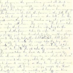Document - Mary McGowran, to Dorothy Howard, Description of Rhyming Game 'The Farmer in the Dell', 7 Mar 1955