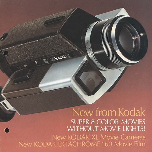 Cover page with close-up photograph of camera.