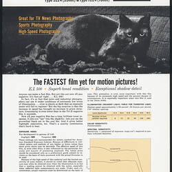Flyer with picture and printed text.
