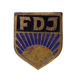 Badge - Freie Deutsche Jugend (FDJ), Free German Youth, pre1984