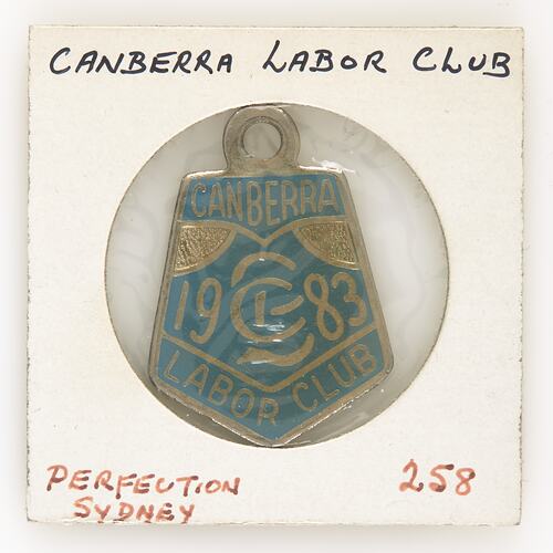 Badge-Canberra Labor Club, Australian Capital Territory, 1983