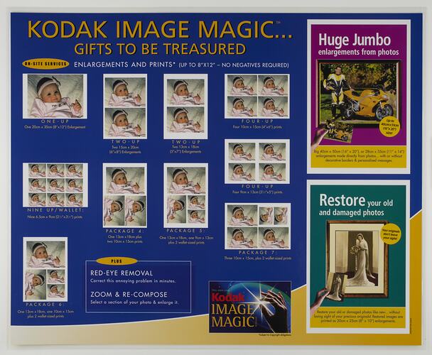 Poster - Kodak Australasia Pty Ltd, 'Kodak Image Magic...Gifts to Be Treasured', circa 1998, Obverse