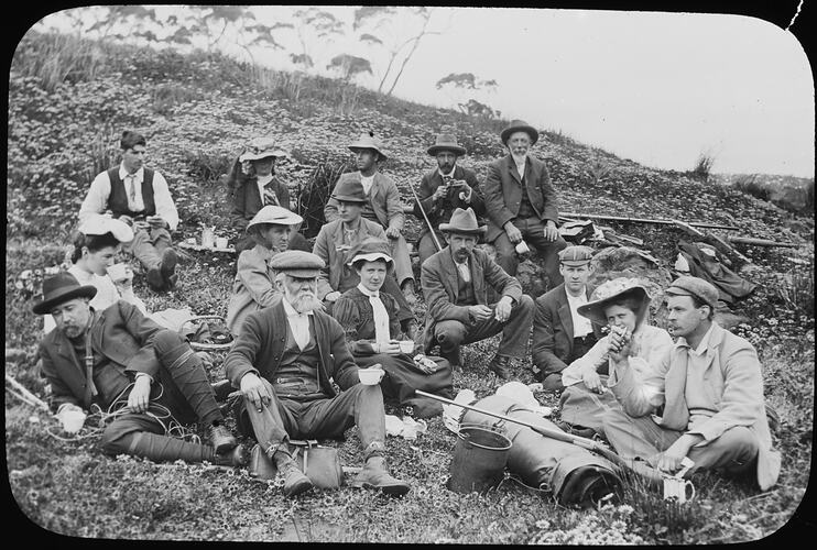 Lantern Slide - R.A.O.U. Members, Victoria, Australia, Date Unknown. [BA 1932]