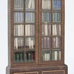 Book Case - Library, Dolls' House, 'Pendle Hall', 1940s
