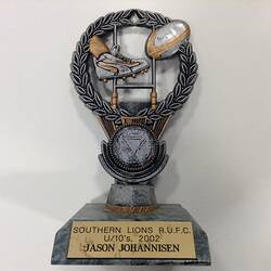 Trophy - Southern Lions Rugby Club Under Tens, Jason Johannisen, Perth, 2002