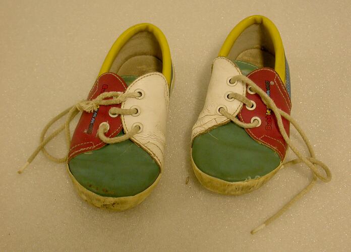 Shoes Bata Lace up Multicoloured Leather late 1980s